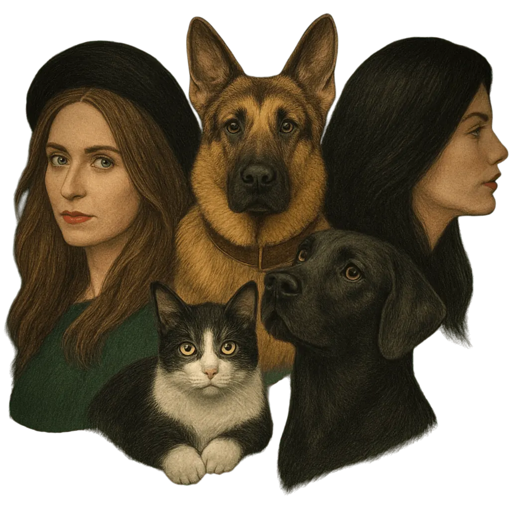 Custom pencil sketch and pet portraits by LogoArtX